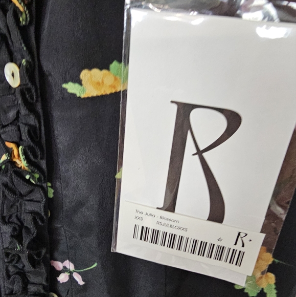 Realisation Par Julia Blossom Dress Silk New With Tags Size XXS - Picture 8 of 10
